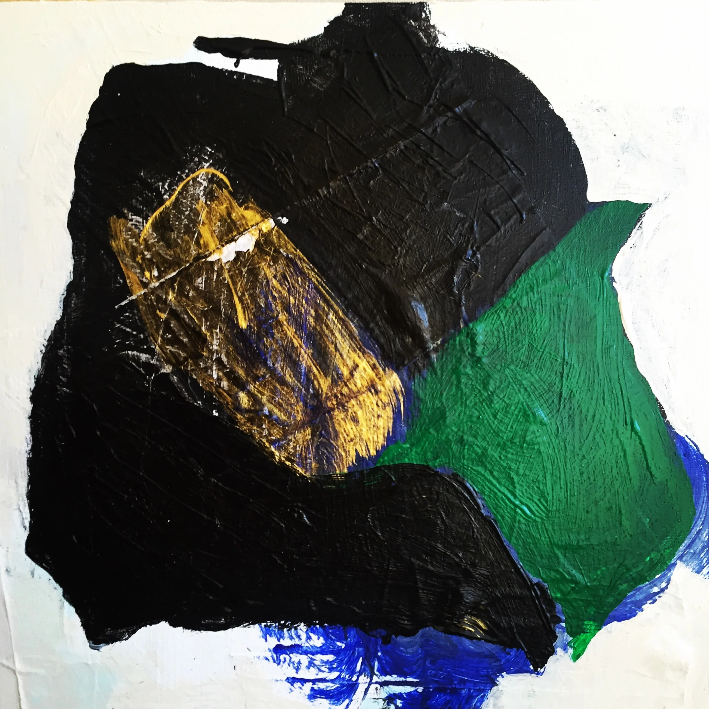       Messenger    acrylic on wood panel  12 x 12 inch             