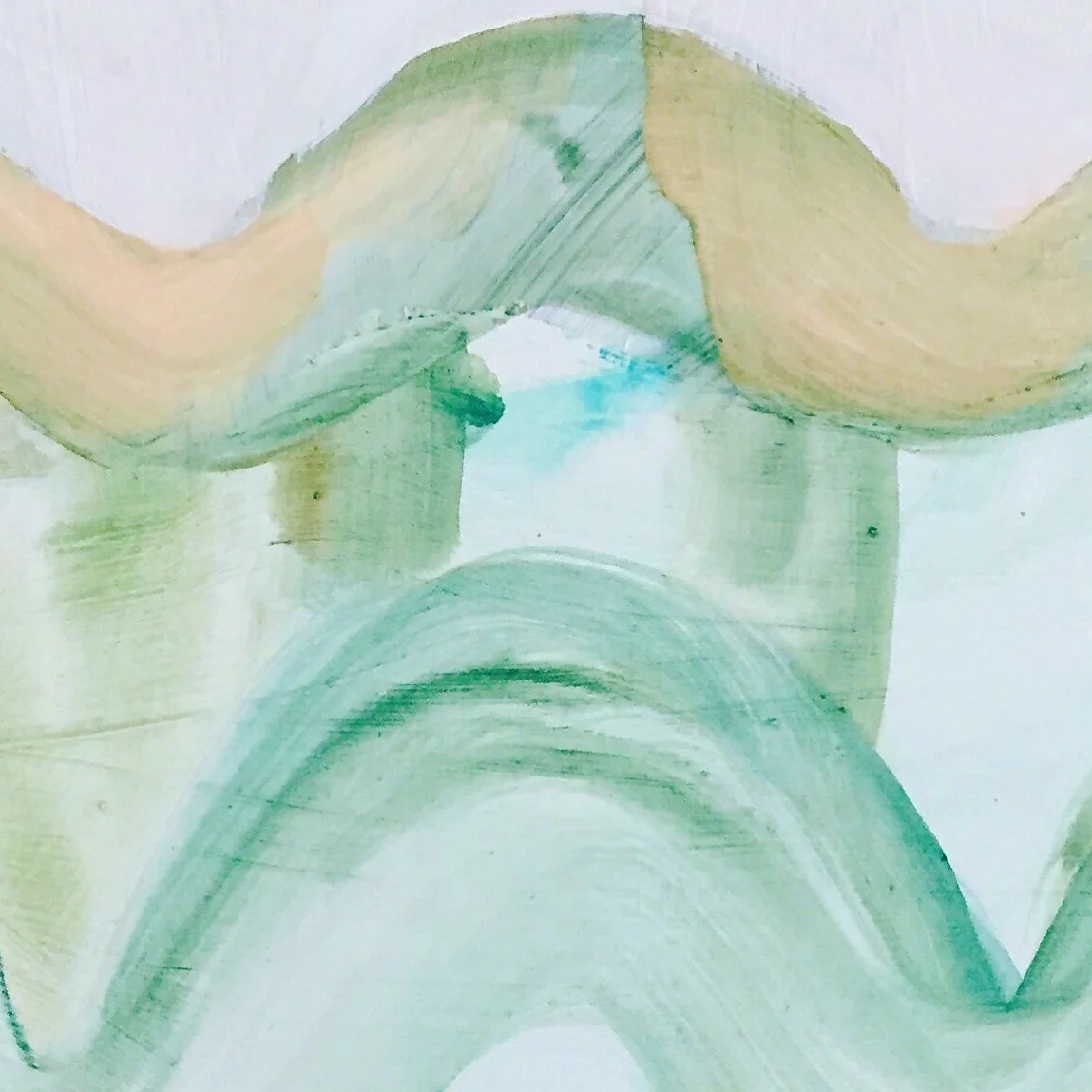   High Tide    aquarelle &amp; acrylic on wood panel    16 x 12 inch  