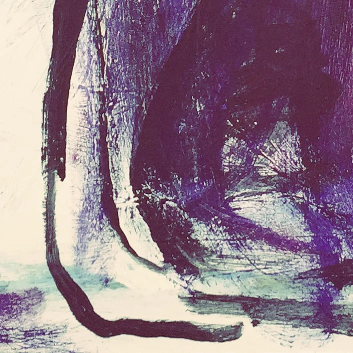  Revisiting  ink &amp; acrylic on canvas  20 x 20 inch 