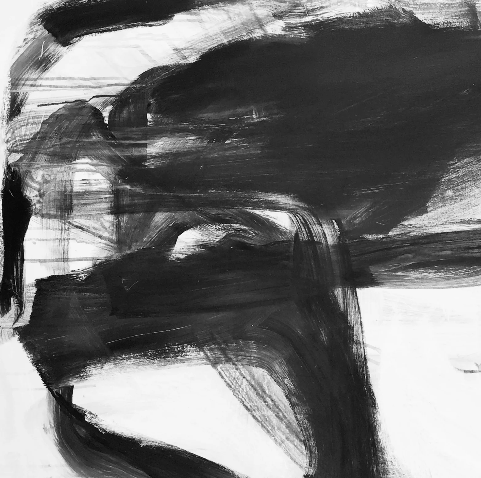 AGAINST THE WIND ACRYLIC ON CANVAS 40 X 40