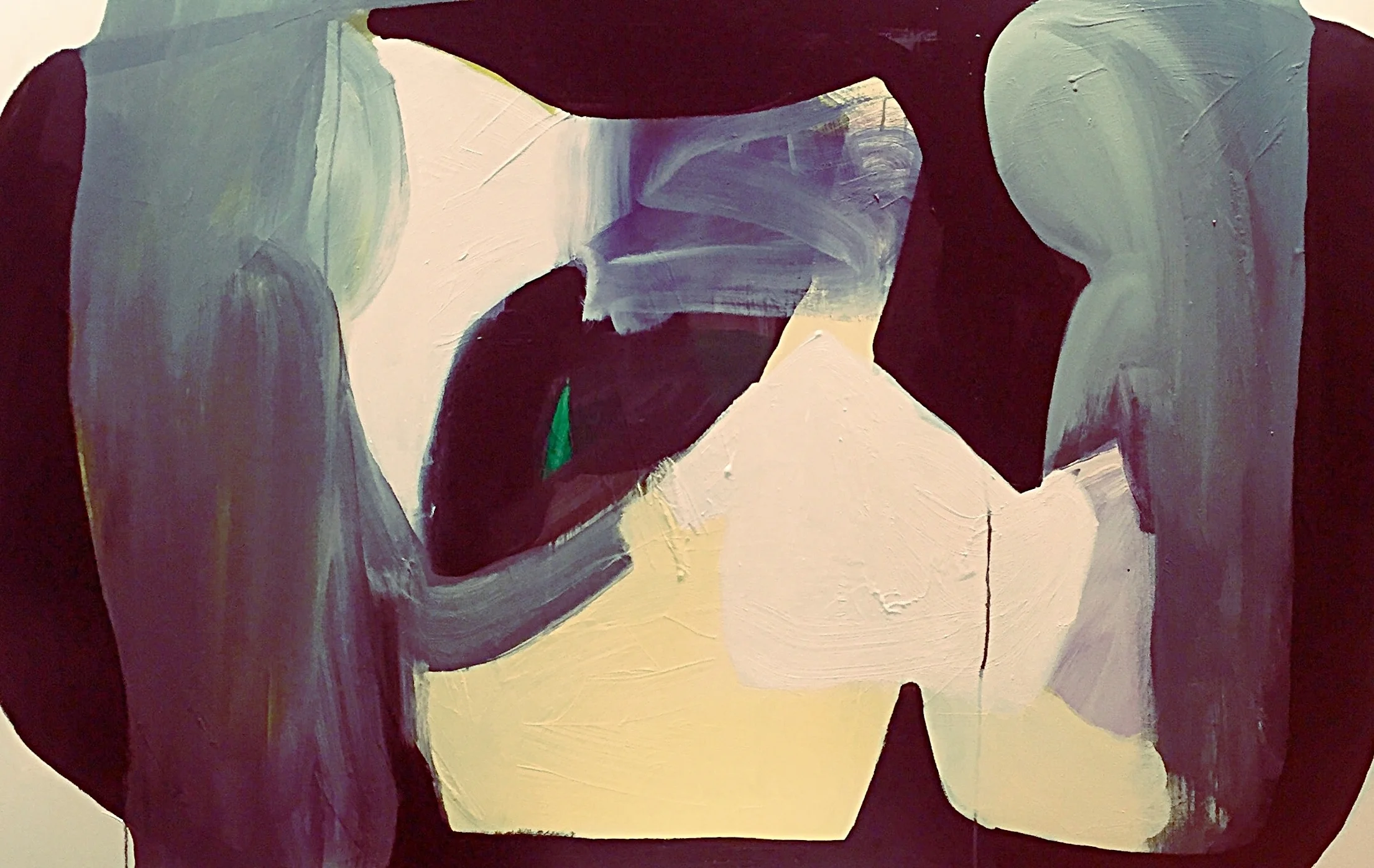  welcome to the moment  acrylic on linen  50 x 72 inches  2016 