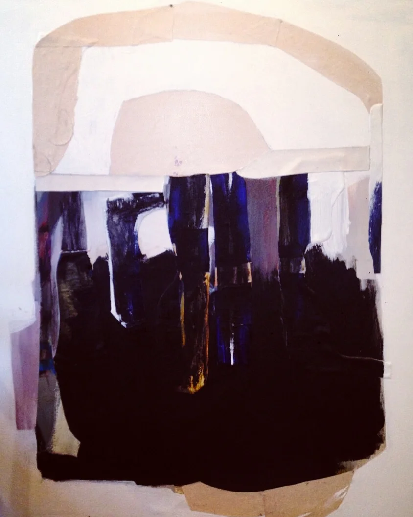  like yesterday  acrylic, enamel &amp; linen on canvas  48 x 60 inch 