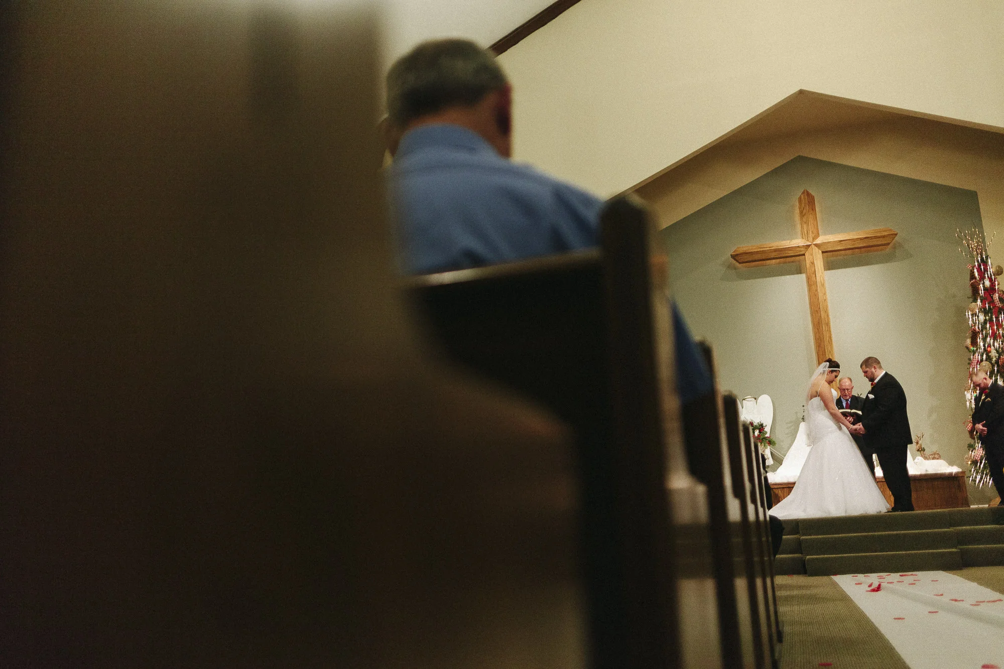 bride groom vows church