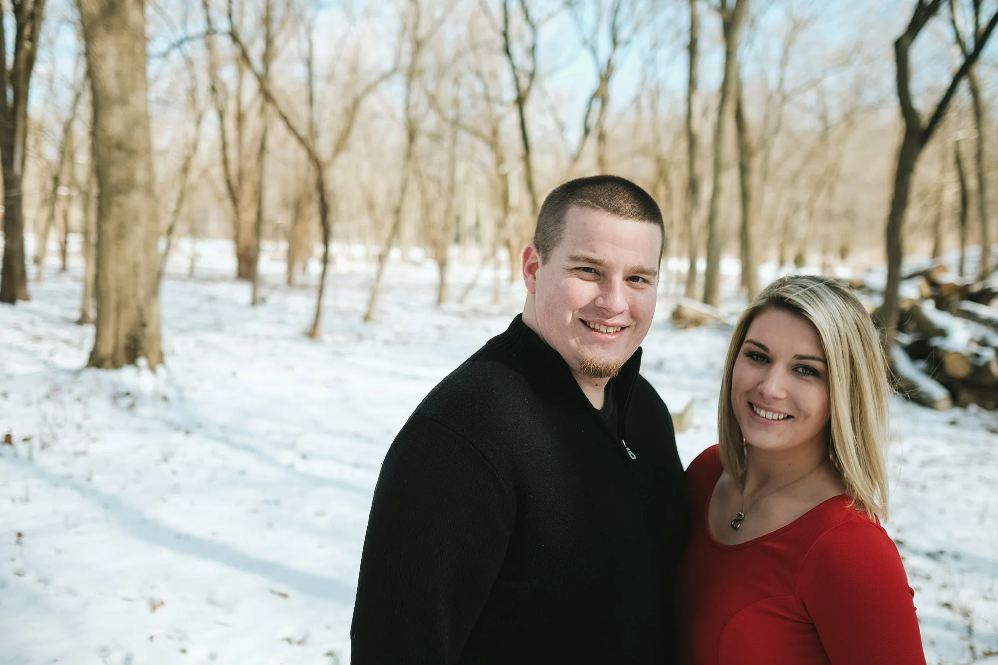 Nick & Caylee's Winter 100 Acre Woods IMA Engagement