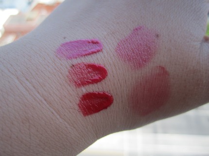 Shades 9 (bottom), 12 (middle/smeared) & 15 (top/smeared)
