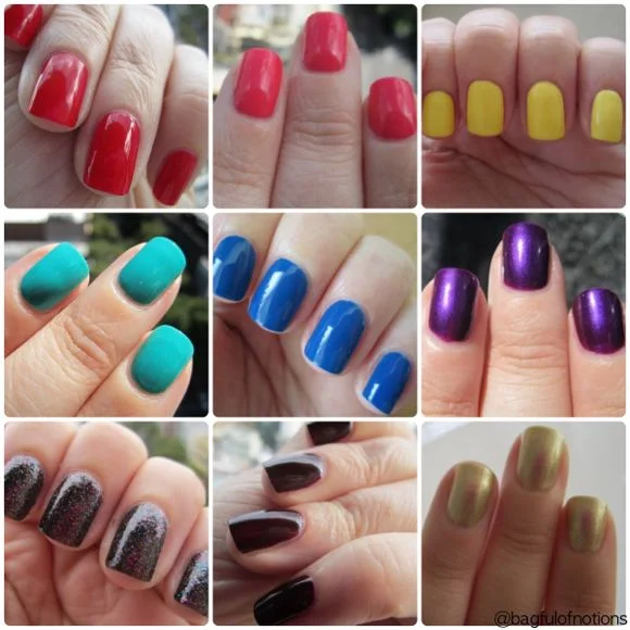 Nails with stamp