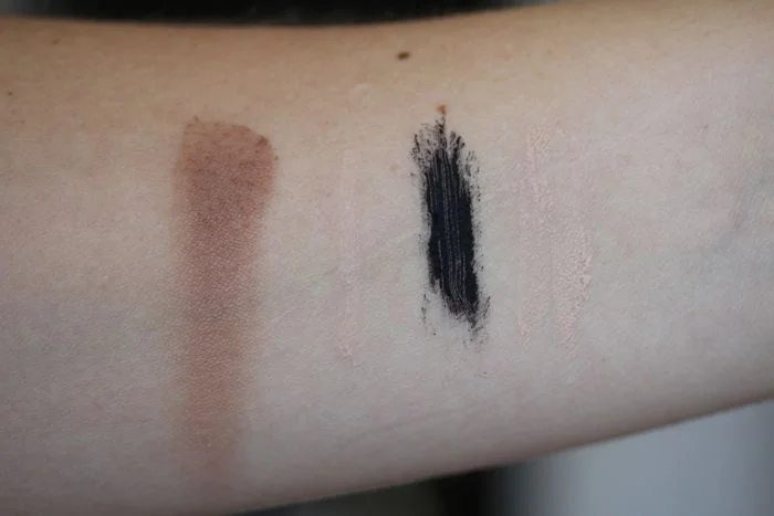 Swatches from left to right: Chocolate Soleil, Shadow Insurance, Better Than Sex and Primed & Poreless
