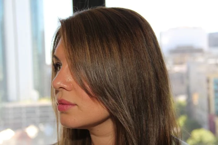 The end result: a subtle swoop and highlights