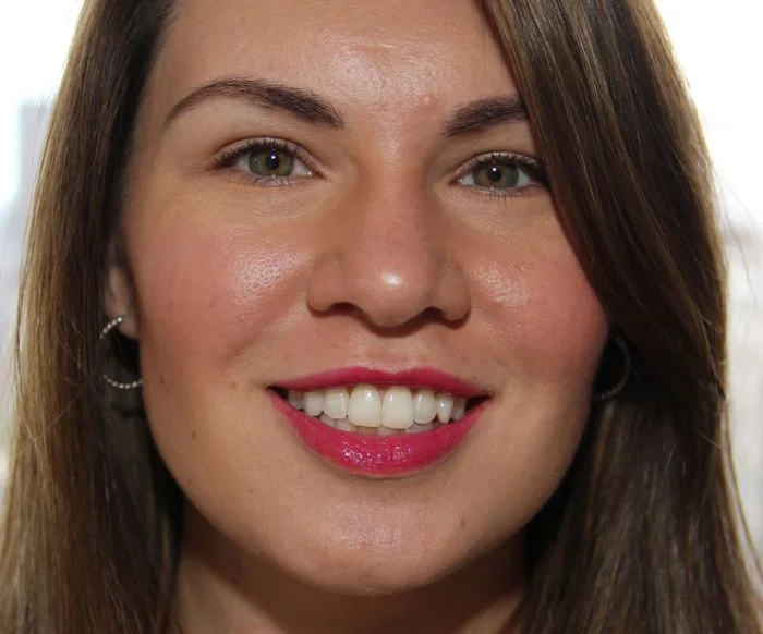 Wearing Autoerotique on my cheeks and YSL's Gloss Volupte Fuchsia Oran on my lips