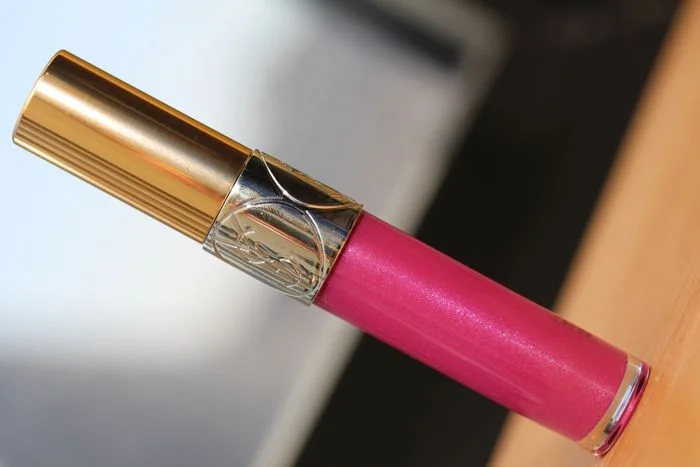 YSL's Gloss Volupte in Terriblement Fuchsia