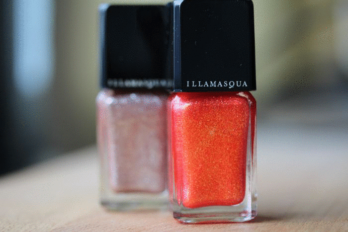 Illamasqua's Nail Varnish in Trilliant (left) and Marquise (right)