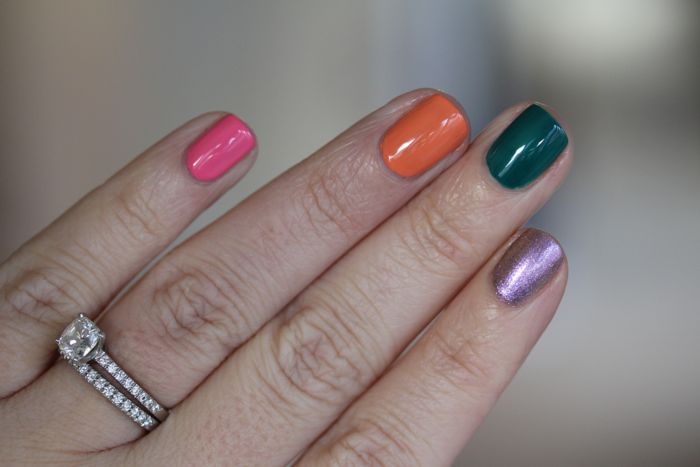Close up (from left to right): Kiss Me I'm Brazilian, Where Did Suzi's Man-go?, AmazOn...AmazOFF and Next Stop...The Bikini Zone