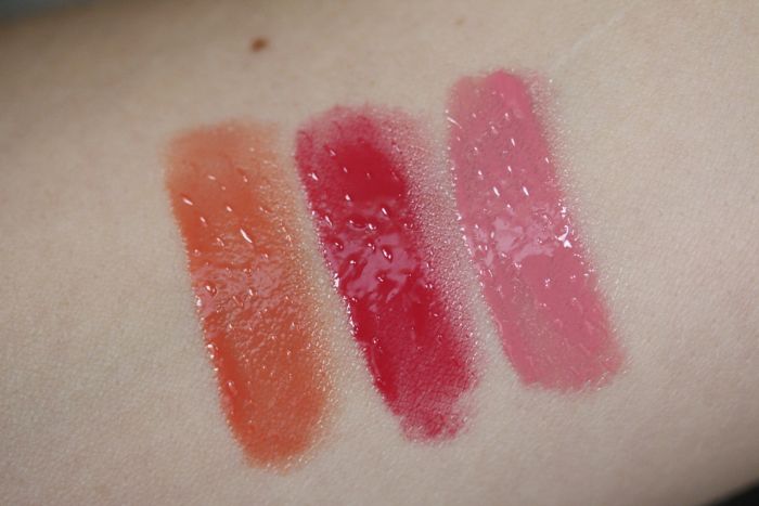 Swatches from left to right: Mirage, Vertigo and Kiss Me