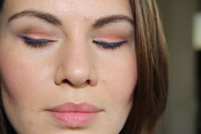 Before: Brows filled in with MAC's Mystery (a plum brown)