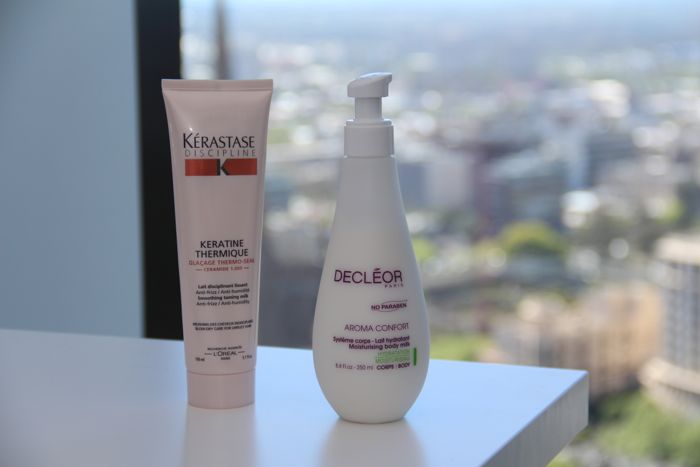 Kerastase's Keratine Thermique and Decleor's Moisturising Body Milk