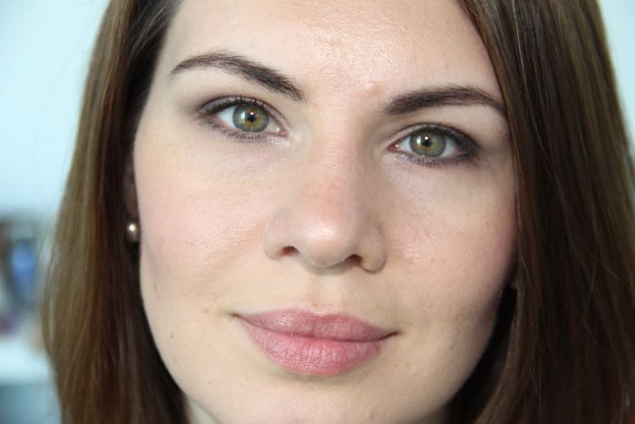 Wearing Make Up Forever's HD Foundation in shade 118
