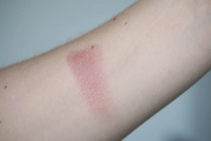 Swatch of Becca's Beach Tint Shimmer Souffle in Raspberry/Opal