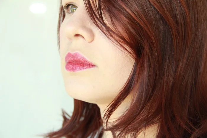 Wearing Nars Flamenco from the Steven Klein Magnificent Obsession Lip Set