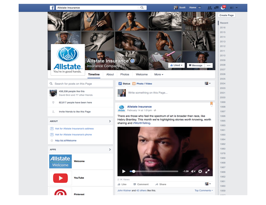 Black History Month Facebook program