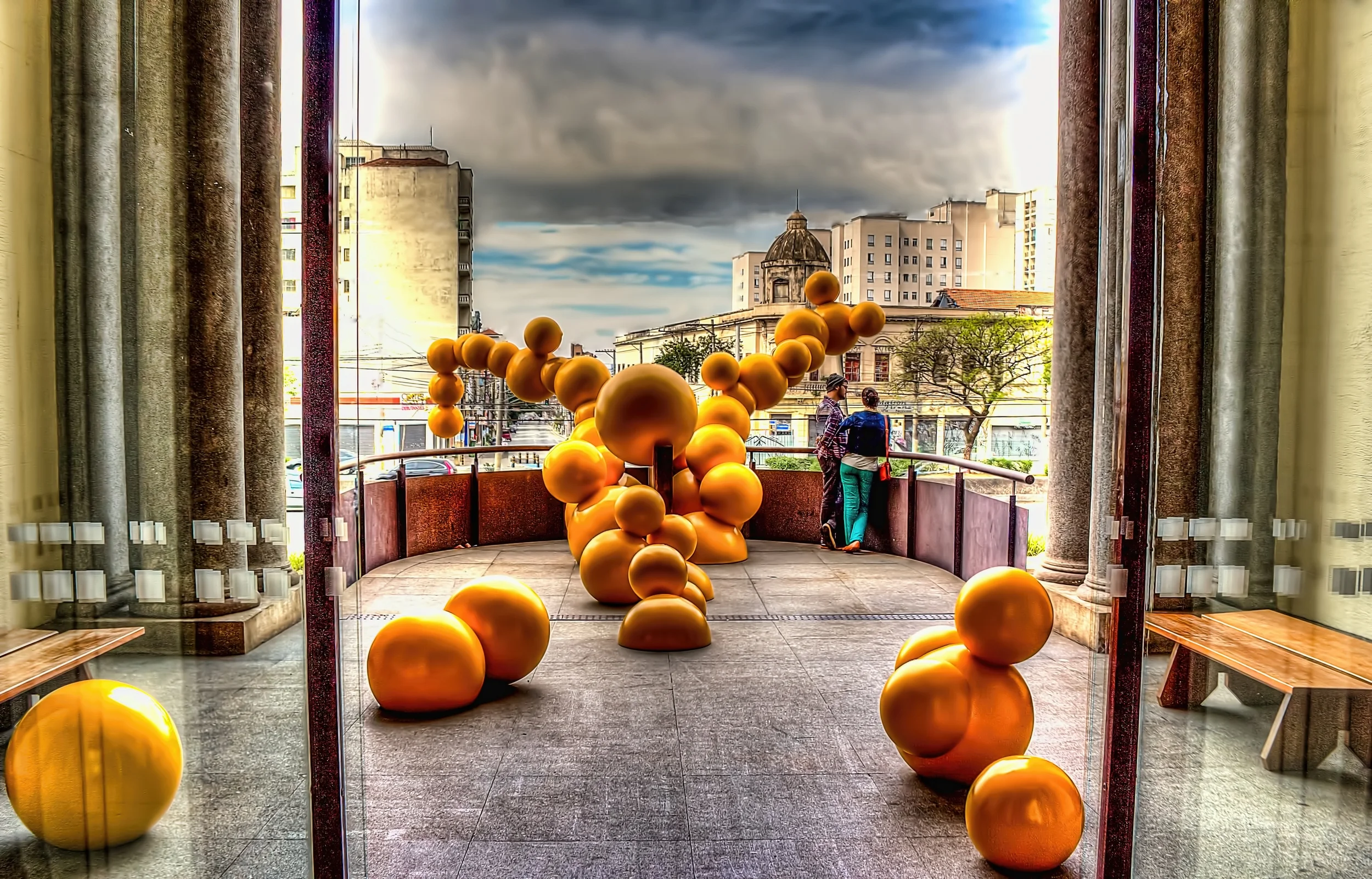 Balcón de la pinacoteca du el estado de Brasil.