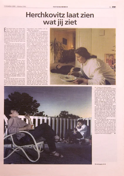 NIW Interview by Birgitta Tillman , Dec 2000, The Netherlands