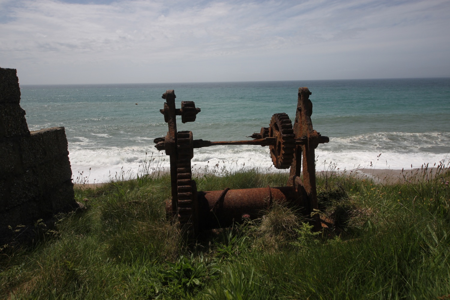 rusty fishing equipment