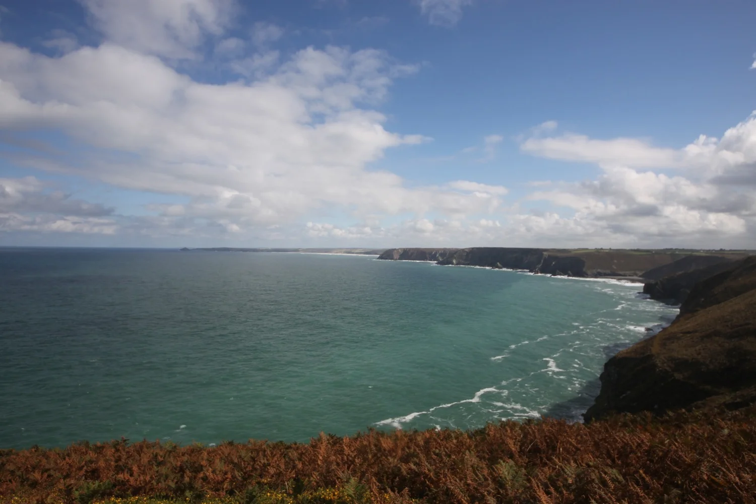 view back to penhale sands