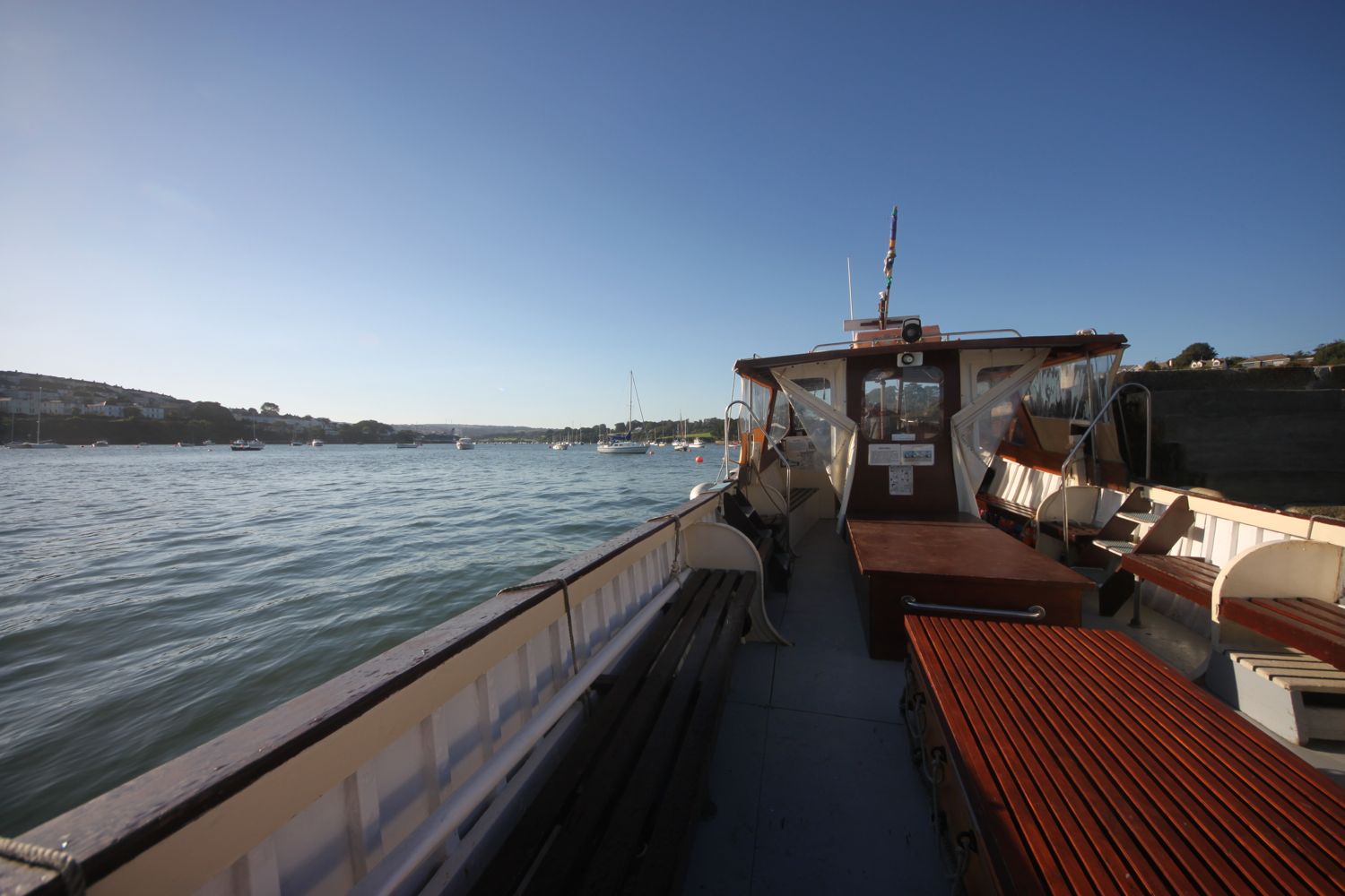 on the ferry