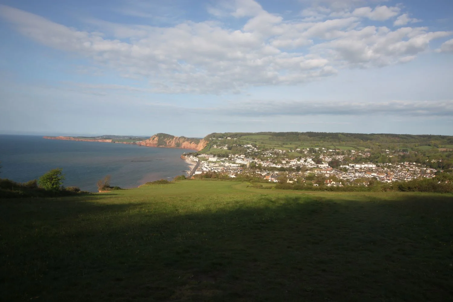 view back to sidmouth