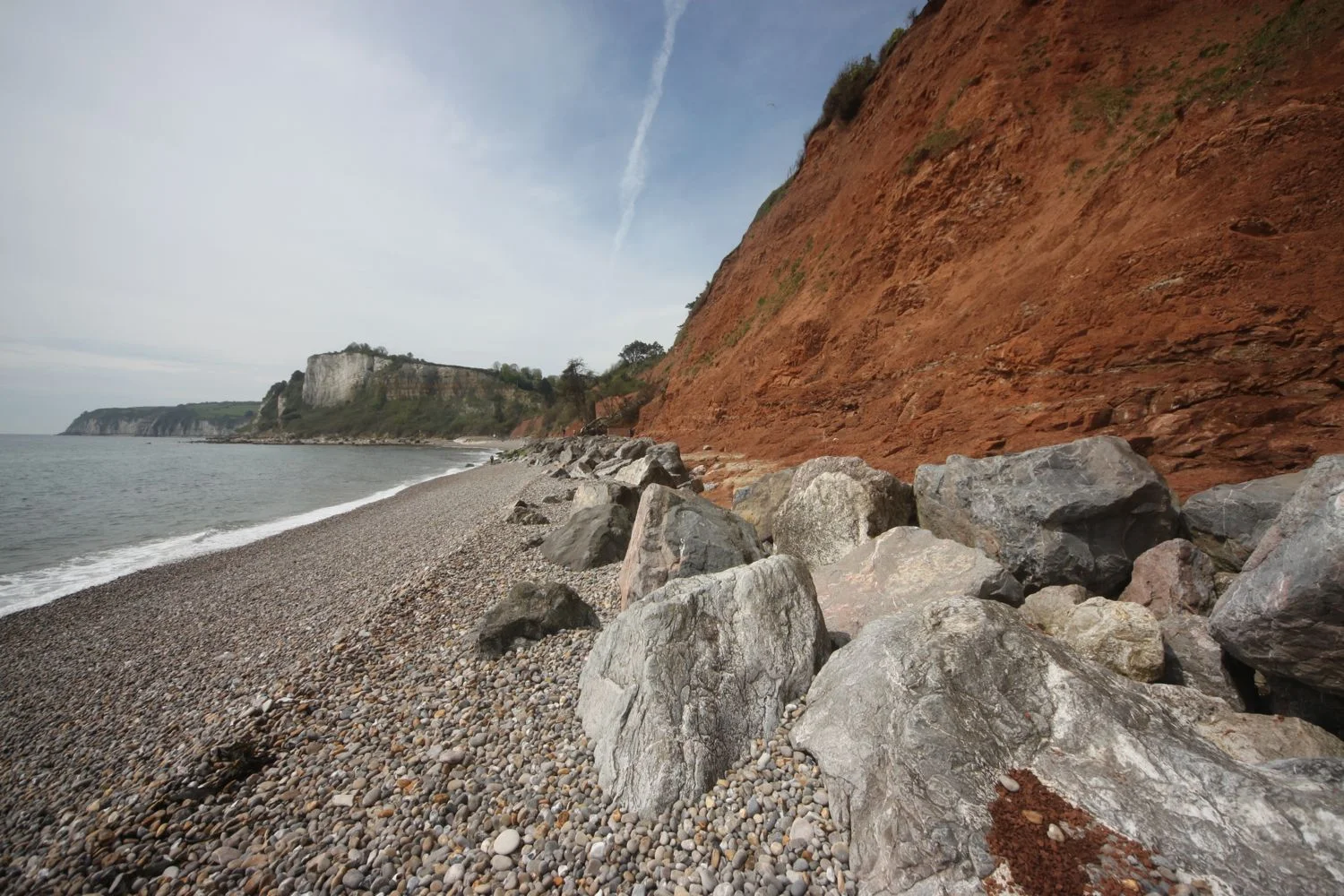 sea wall at seaton hole