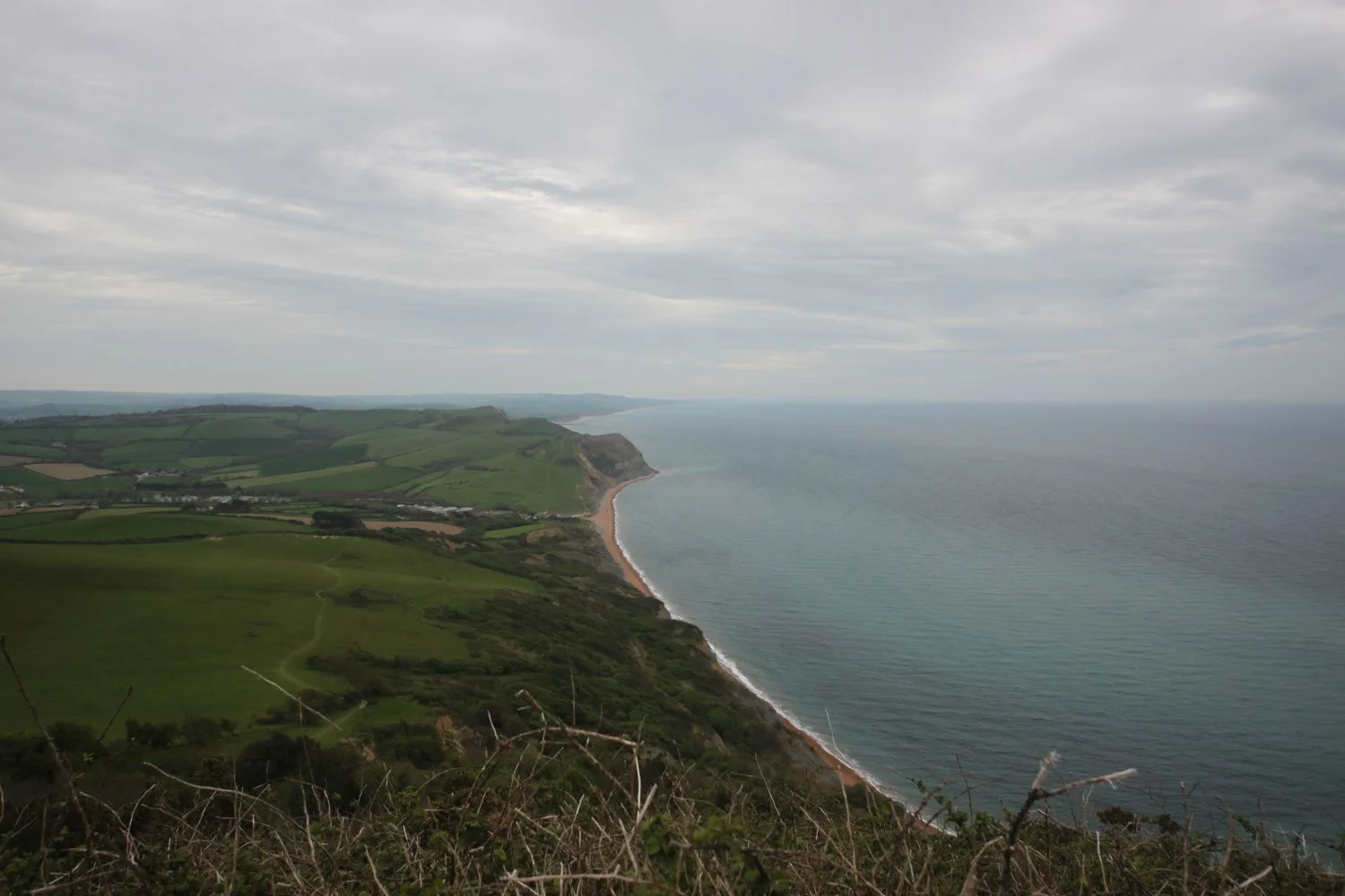 golden cap towards the isle of portland