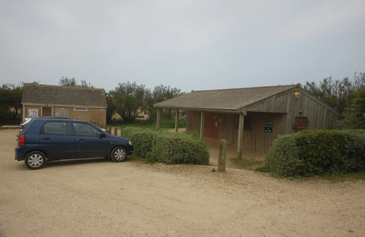 car park, cafe and toilets