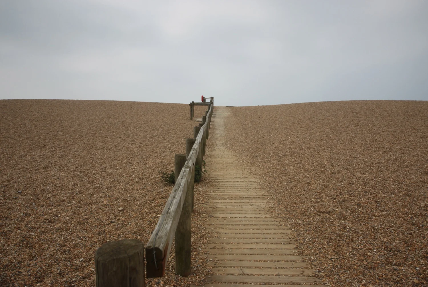 walkway onto chesil beach