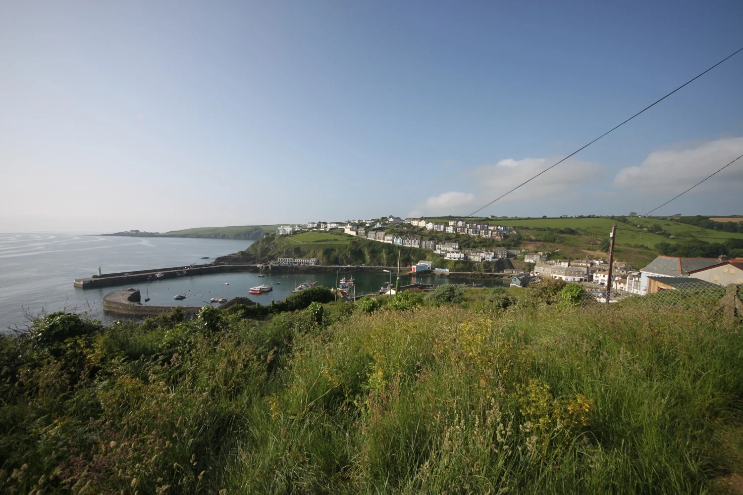 overlooking mevagissey