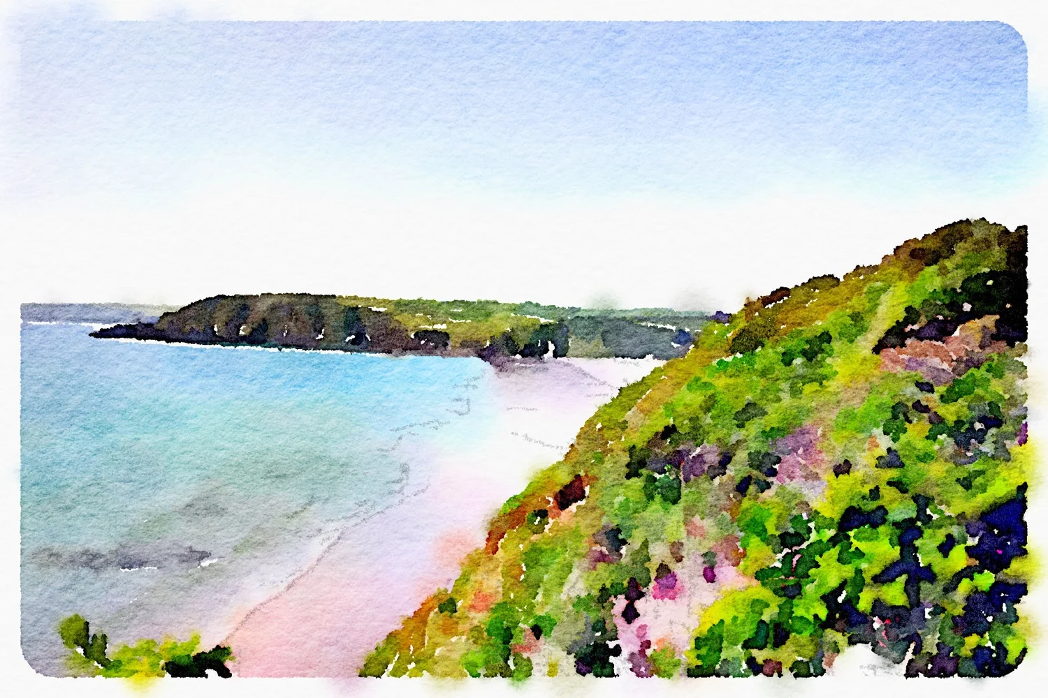 view over pentewan