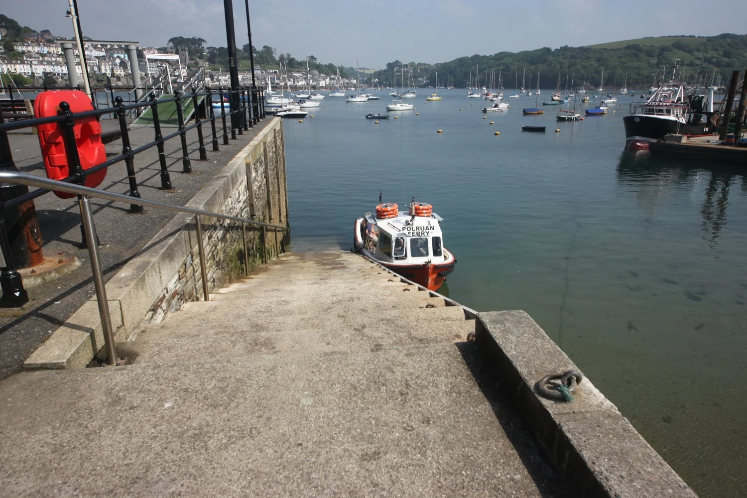 departing the ferry