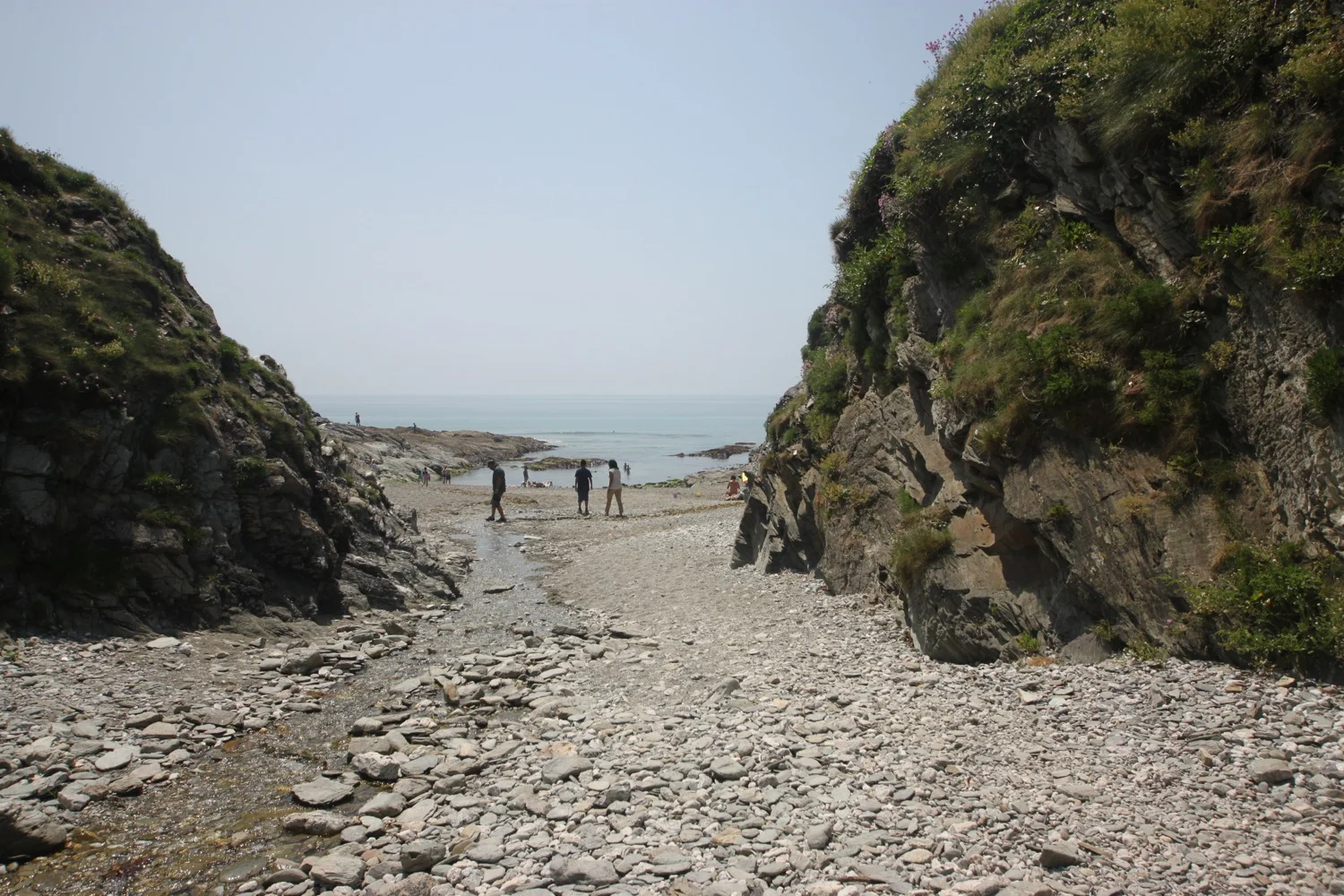 leaving lansallos beach