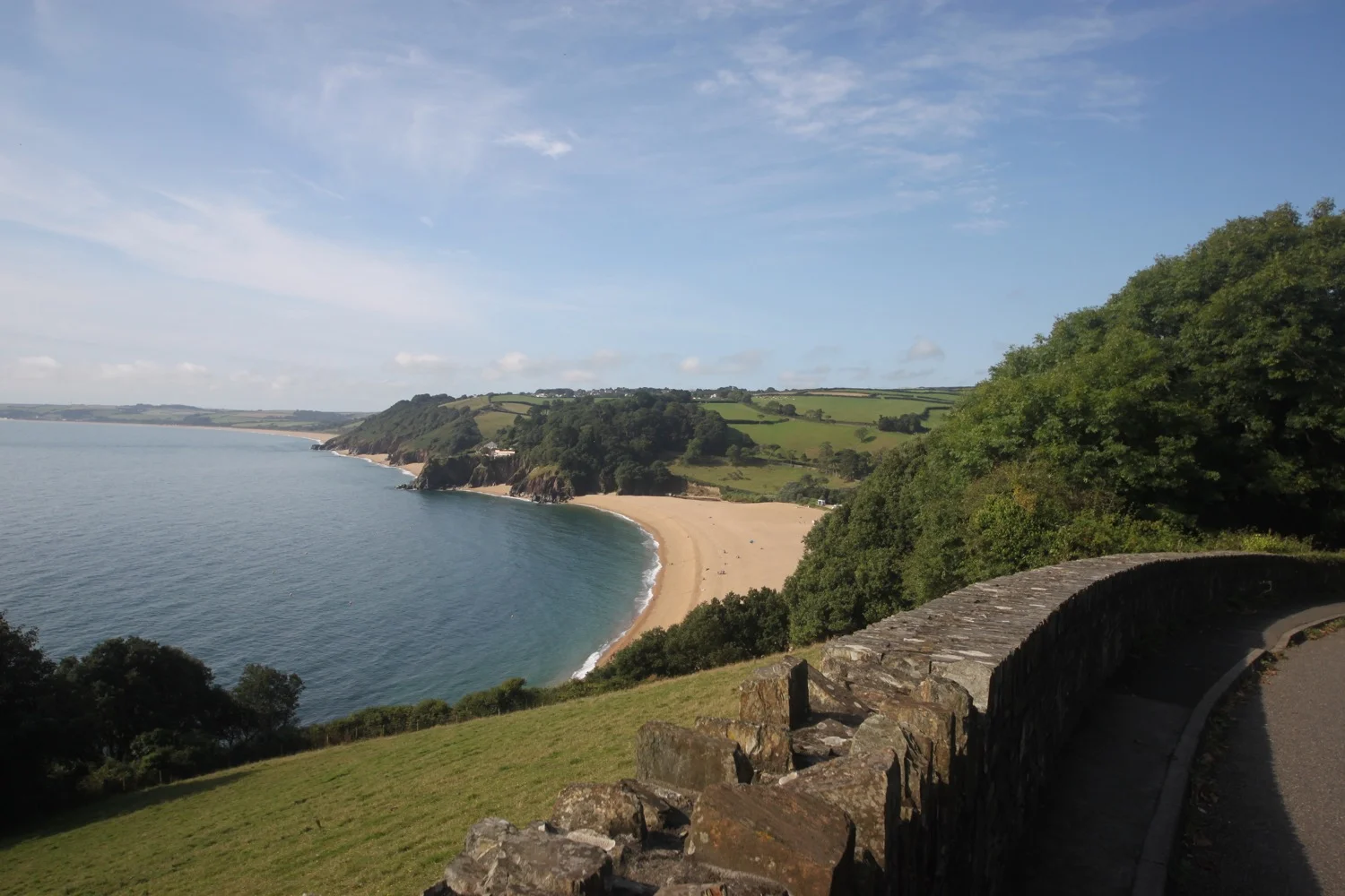 view over blackpool sands