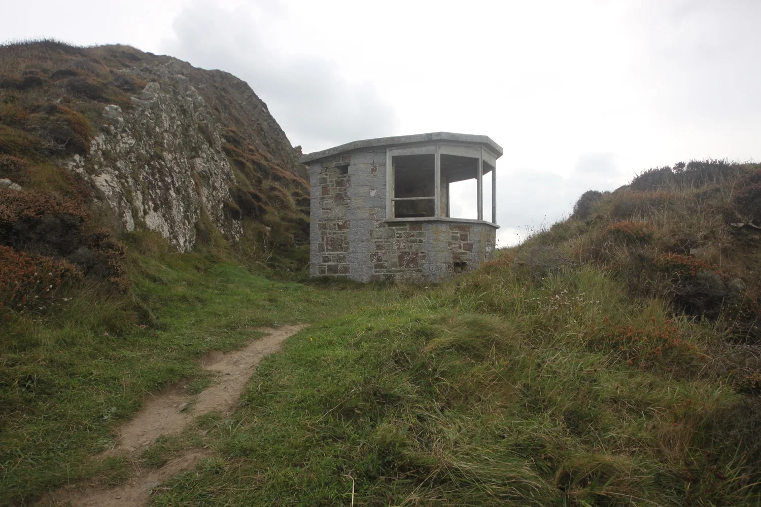 ruined coastguard lookout station