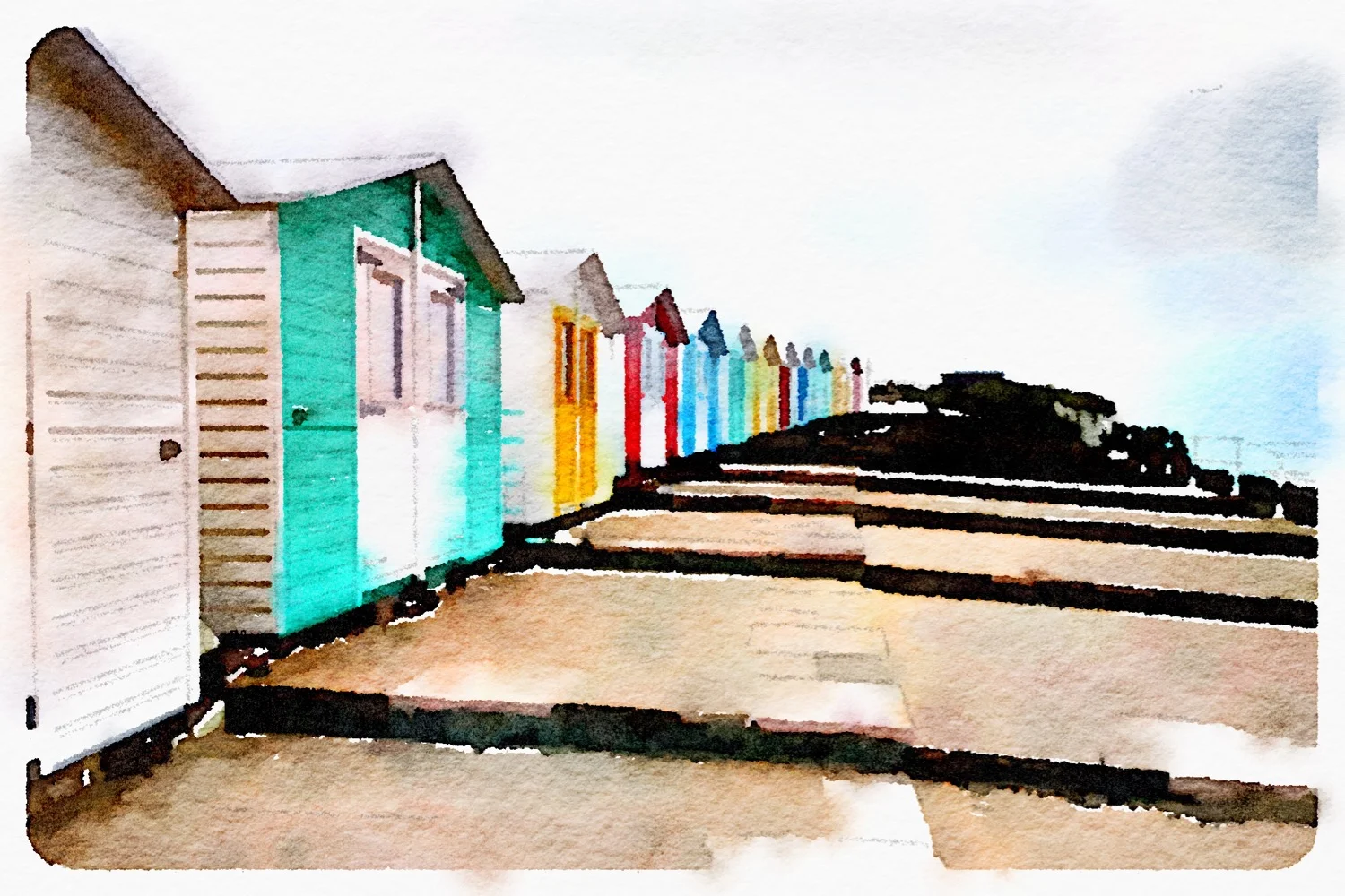 beach huts