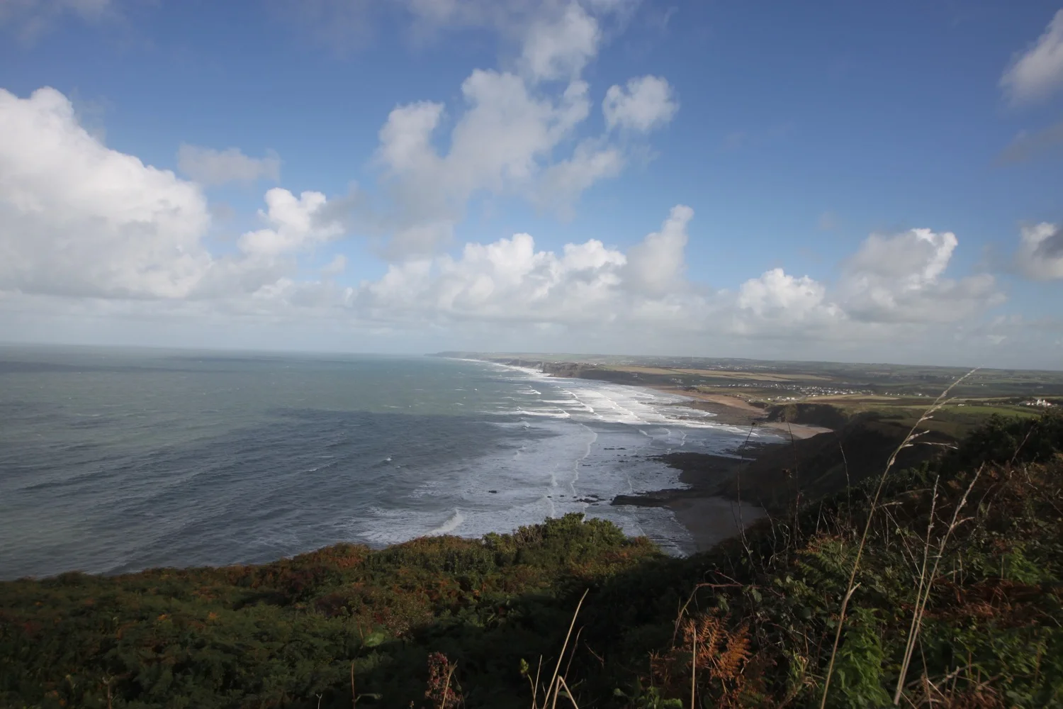 view back to bude