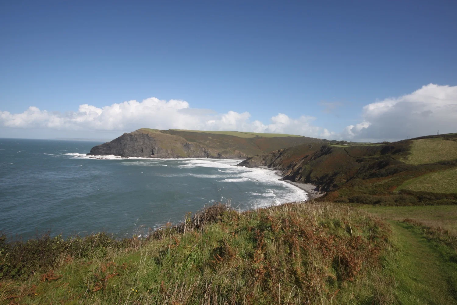 view back to crackington haven
