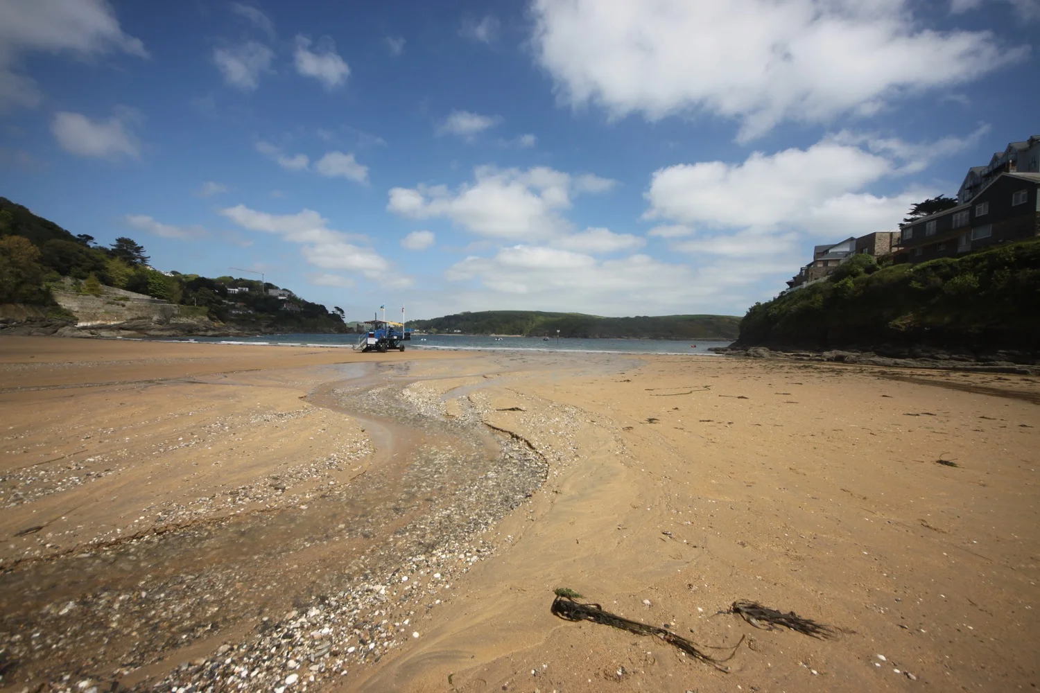 south sands with sea tractor