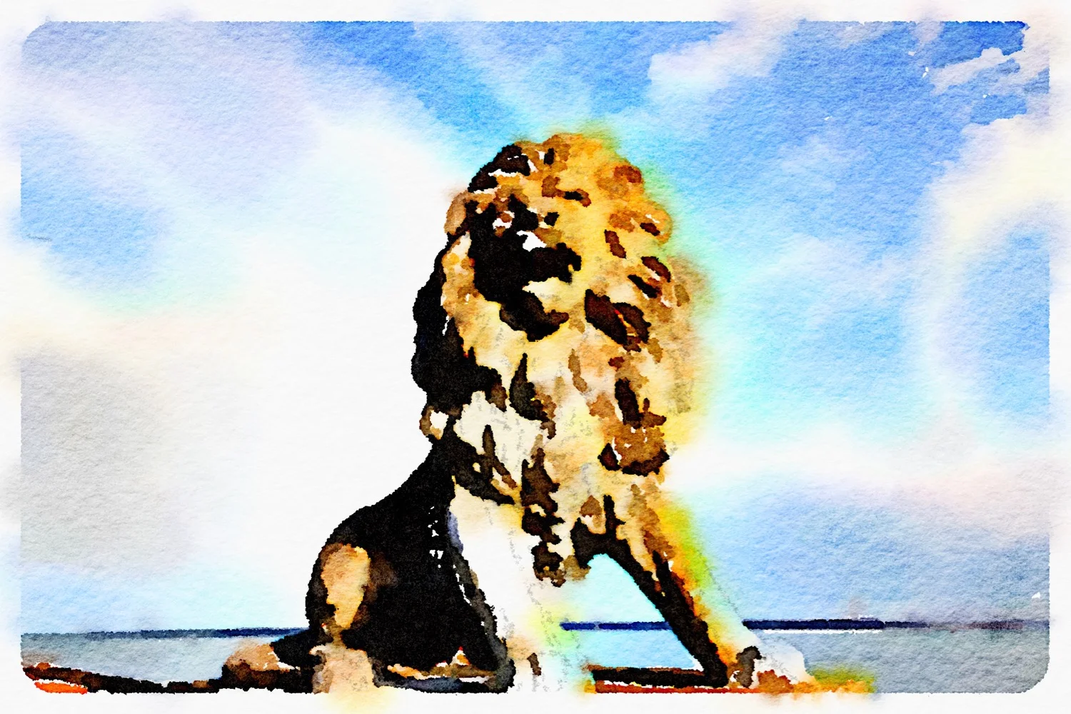 lion on egypt esplanade