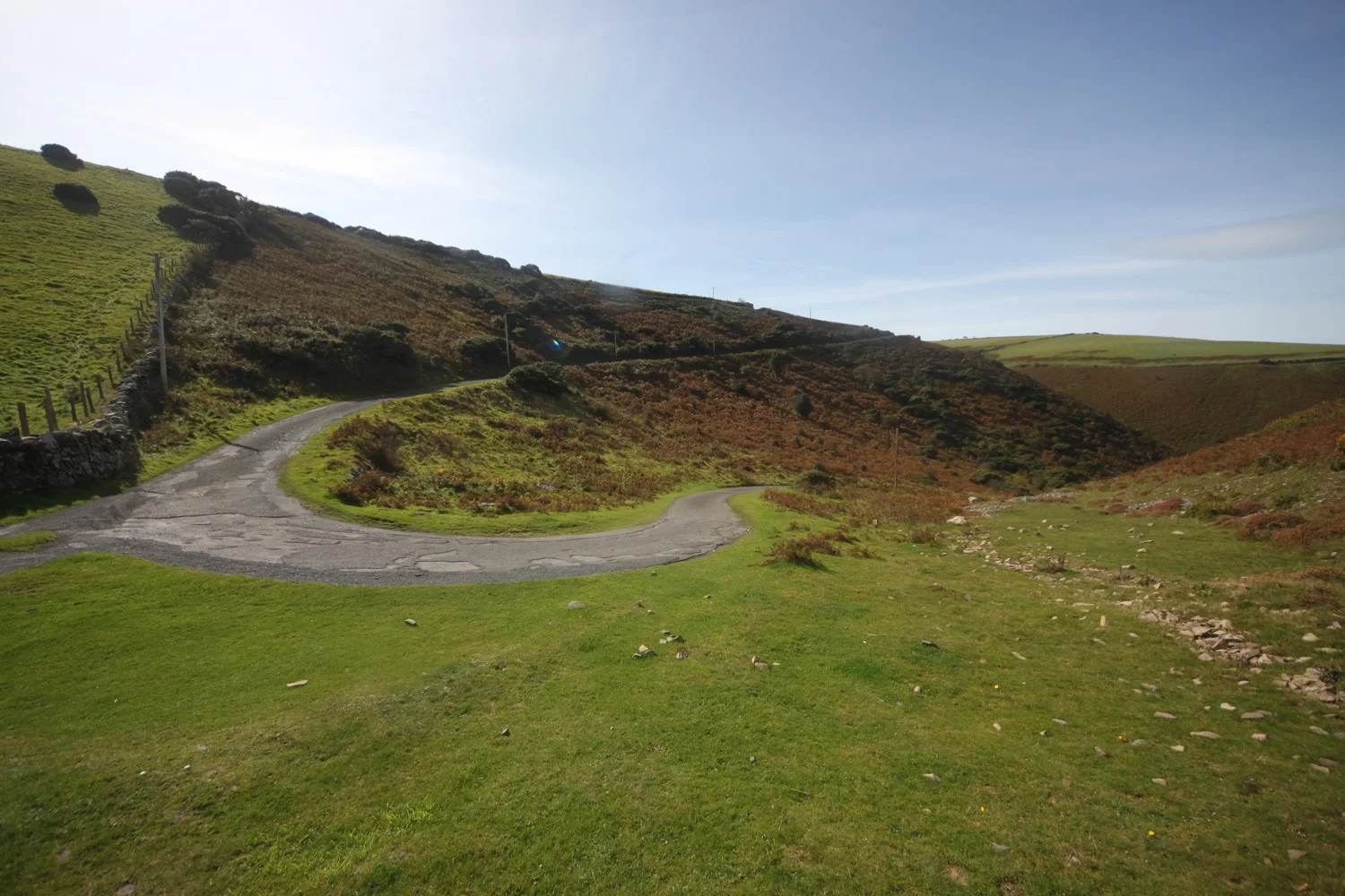 bend on a narrow road