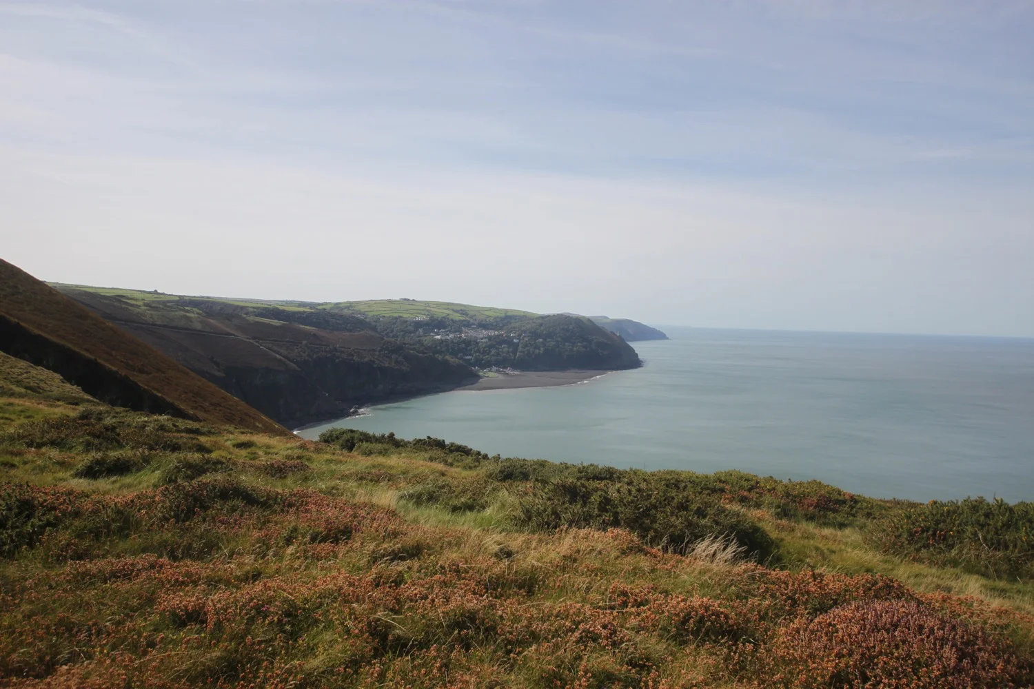 view over lynmouth