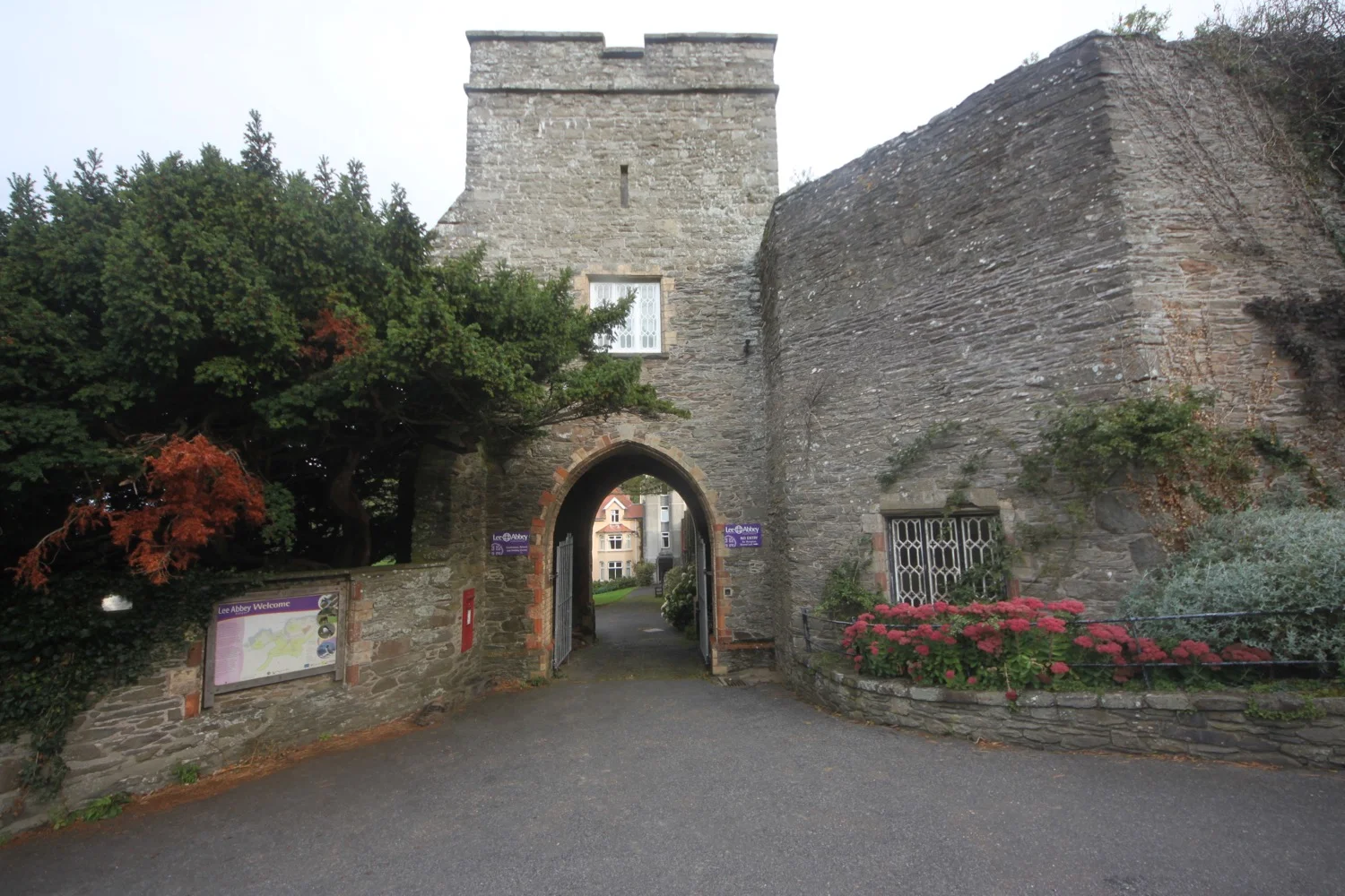 entrance to lee abbey