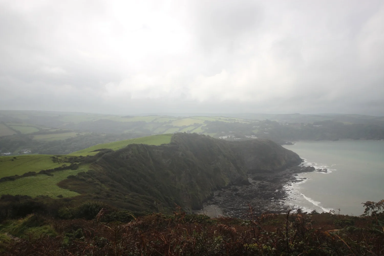view over combe martin