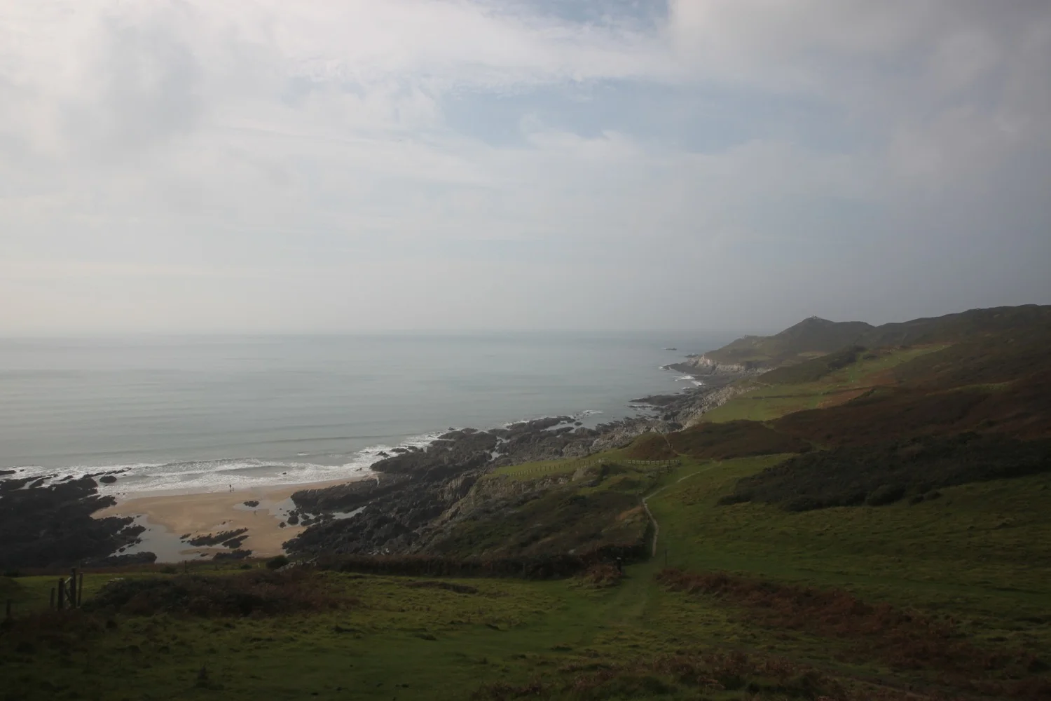 view back over morte point