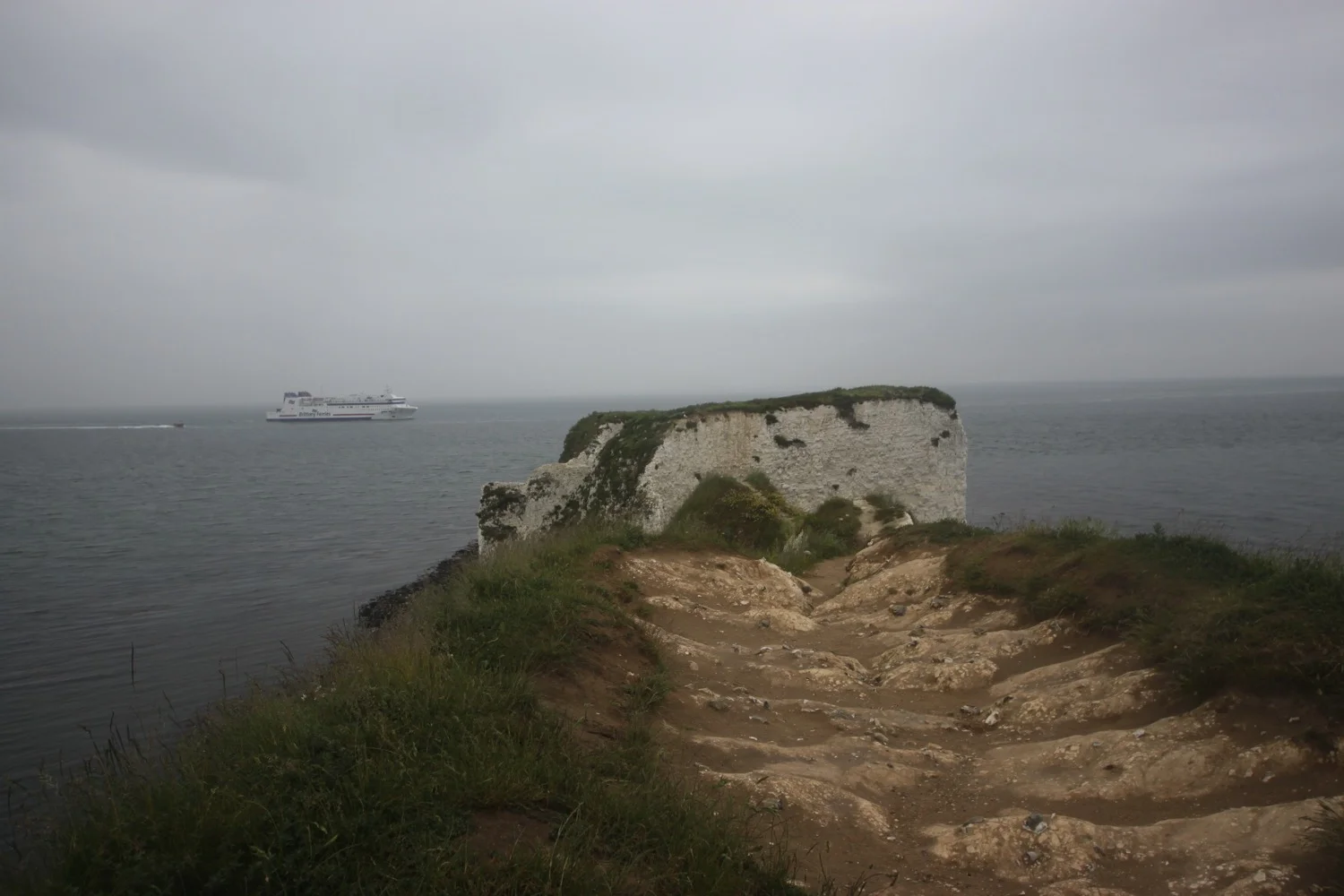 old harry rocks with ferry